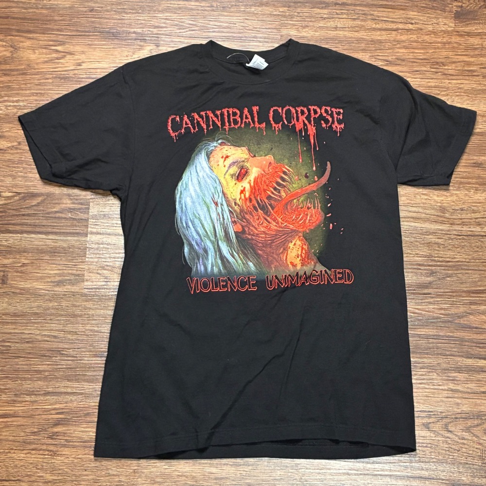 Cannibal Corpse Violence Unimagined Graphic T-Shirt Men's L Black Death Metal